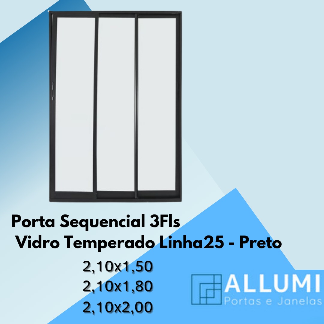 Porta Sequencial - Preto