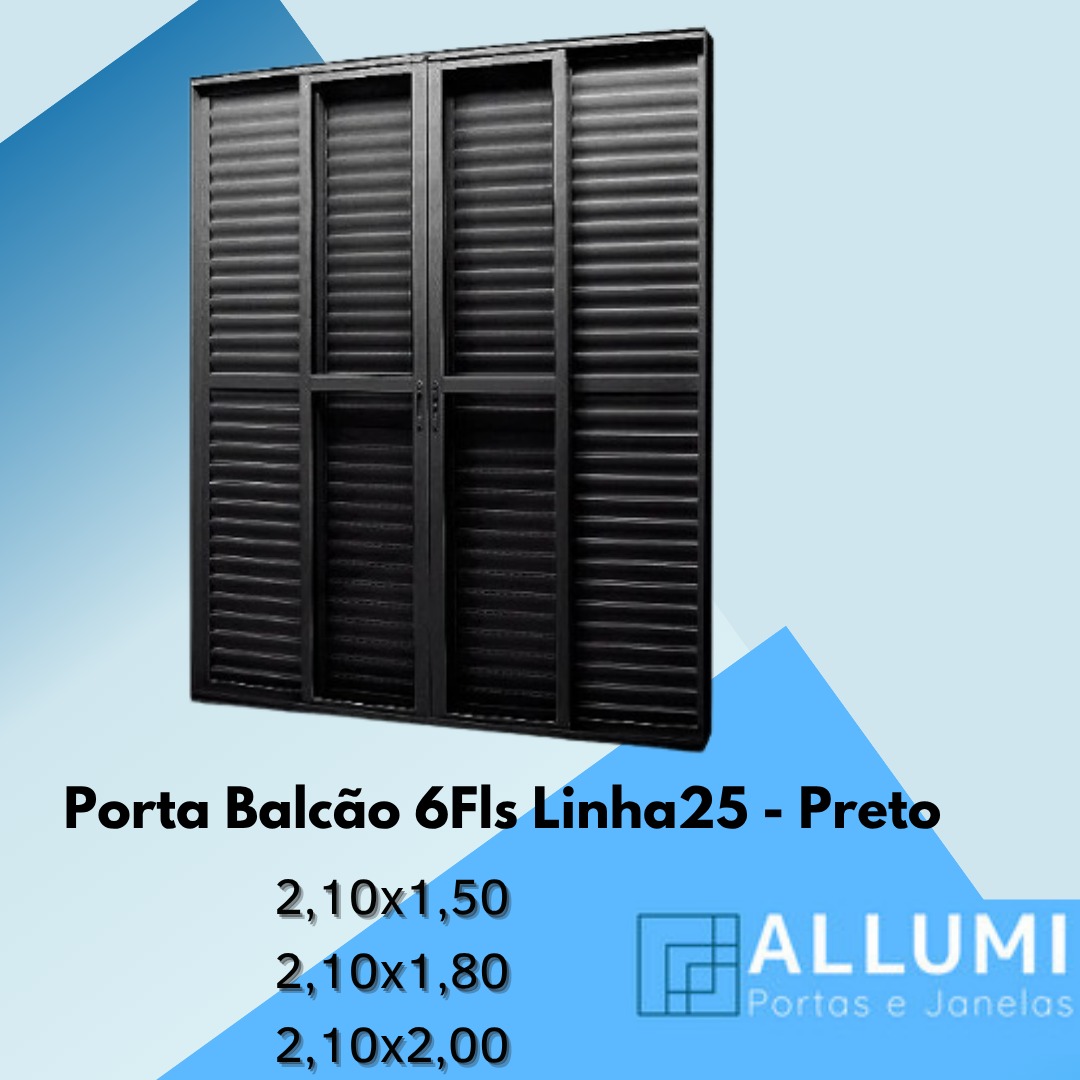 Porta Balcão - Preto