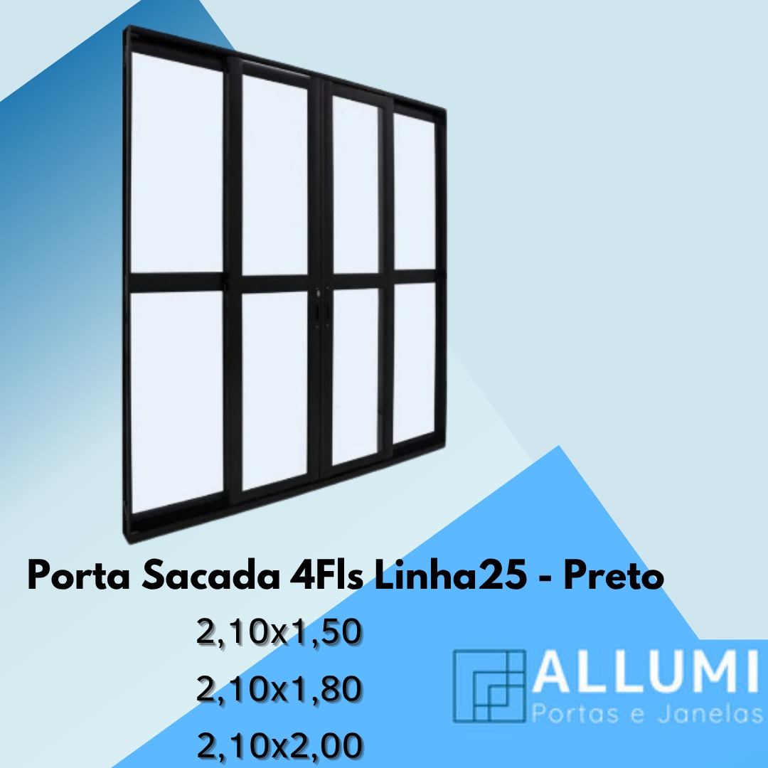 Porta Sacada - Preto