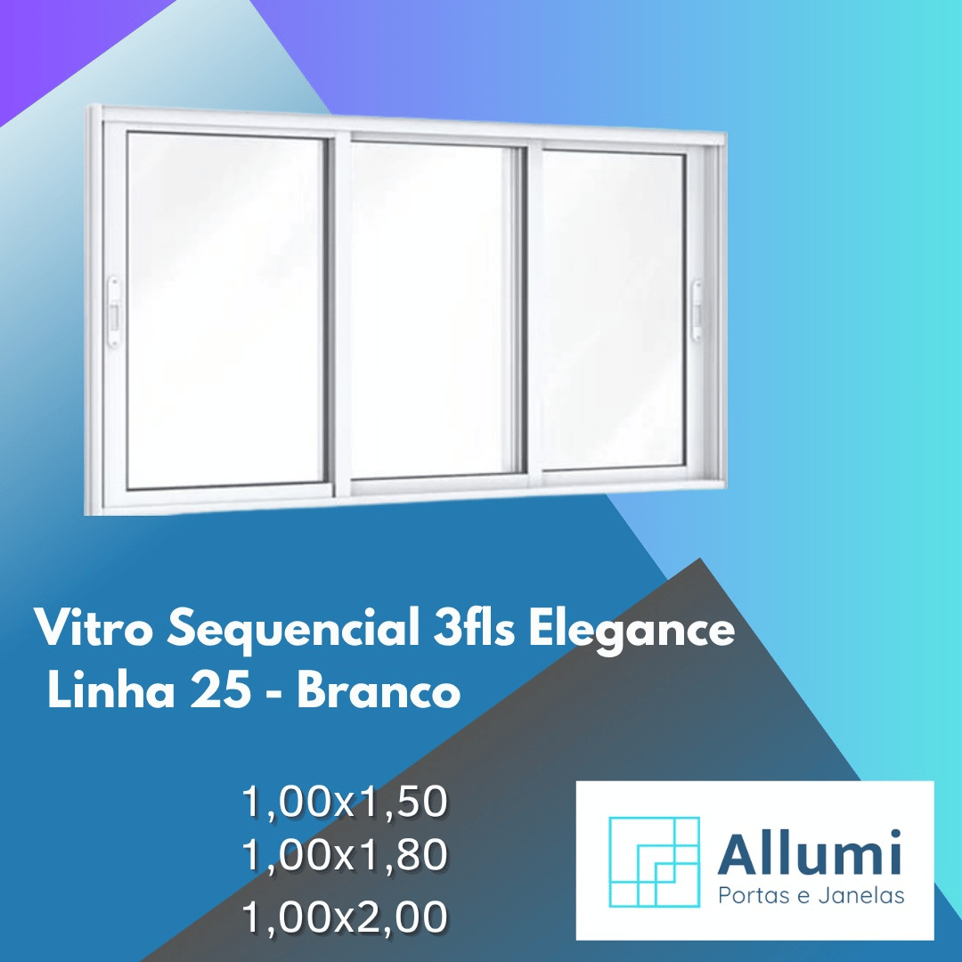 Vitrô Sequencial 3fls Elegance